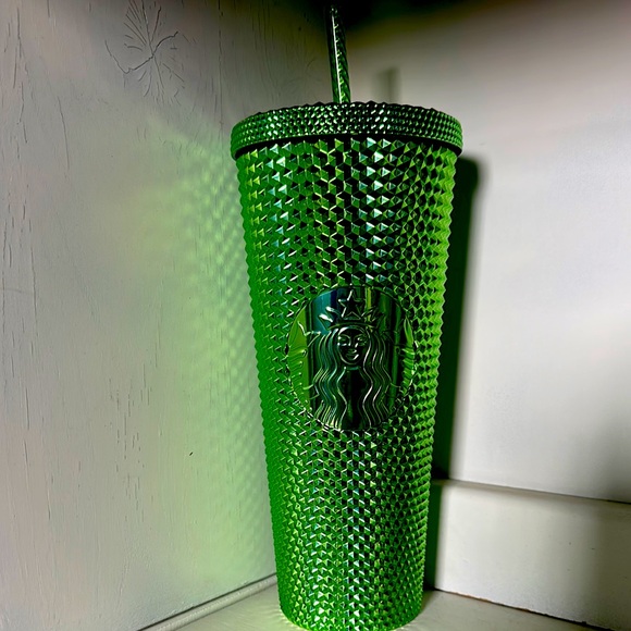 Starbucks Other - Starbucks Green Studded Tumbler
